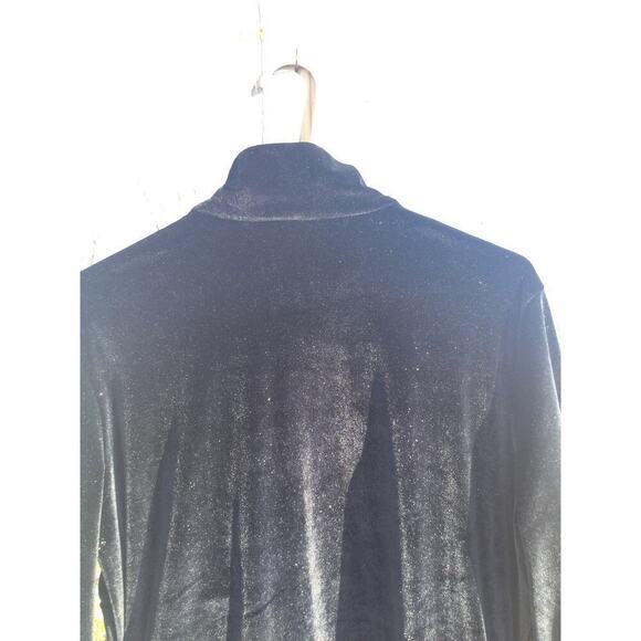 Obermeyer Womens Velvet Popover Size Large Black Vail Colorado Sportswear Fleece - Picture 10 of 10